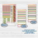 Tropical Summer Kit | Erin Condren Weekly Dashboard Planner Kit Stickers | Borneo | KIT-395-HA