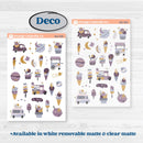 Ice Cream Celestial Kit | Weekly Sticker Kit for Vertical Planners like Erin Condren | Scoops Of Jupiter | KIT-402-A