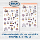 Ice Cream Celestial Kit | Journaling Kit Planner Stickers | Scoops of Jupiter | KIT-402-D