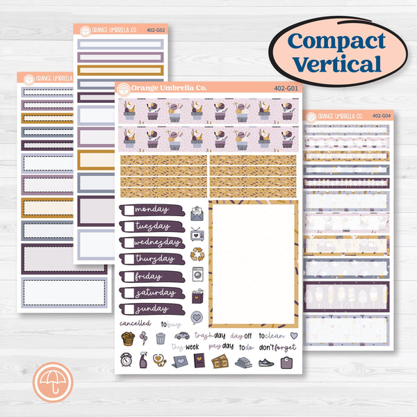 Ice Cream Celestial Kit | A5 Compact Vertical Planner Kit Stickers for Erin Condren | Scoops of Jupiter | KIT-402-G