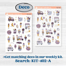 Ice Cream Celestial Kit | Freestyle Kit Any Planner Kit Stickers | Scoops of Jupiter | KIT-402-K