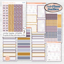 Ice Cream Celestial Kit | 7x9 Plum Daily Planner Kit Stickers | Scoops of Jupiter | KIT-402-P