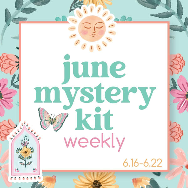 Summer Island Mystery Kit | Weekly Sticker Kit for Vertical Planners like Erin Condren | Oasis | MK39-A
