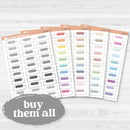 Hobonichi Cousin Labels | Functional Weekly Planner Stickers | L-535