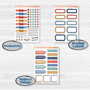 Back to School Kit | Weekly Add-On Labels Planner Kit Stickers | First Day Back | KIT-398-C