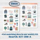 Back to School Kit | Journaling Kit Planner Stickers | First Day Back | KIT-398-D