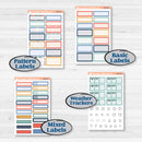 Back to School Kit | Hobonichi Cousin Weekly & Daily Planner Kit Stickers | First Day Back | KIT-398-E