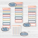 Back to School Kit | A5 Compact Vertical Planner Kit Stickers for Erin Condren | First Day Back | KIT-398-G