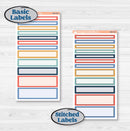 Back to School Kit | 7x9 Compact Vertical Planner Kit Stickers | First Day Back | KIT-398-H