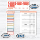 Back to School Kit | Plum Vertical Priorities 7x9 Planner Kit Stickers | First Day Back | KIT-398-J