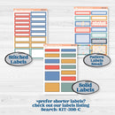 Back to School Kit | A5 Daily Duo Planner Kit Stickers | First Day Back | KIT-398-L