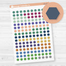 Hexagon - Tiny Planner Stickers | 2025 & 2026 Colors | Clear Matte | EC-197-CM