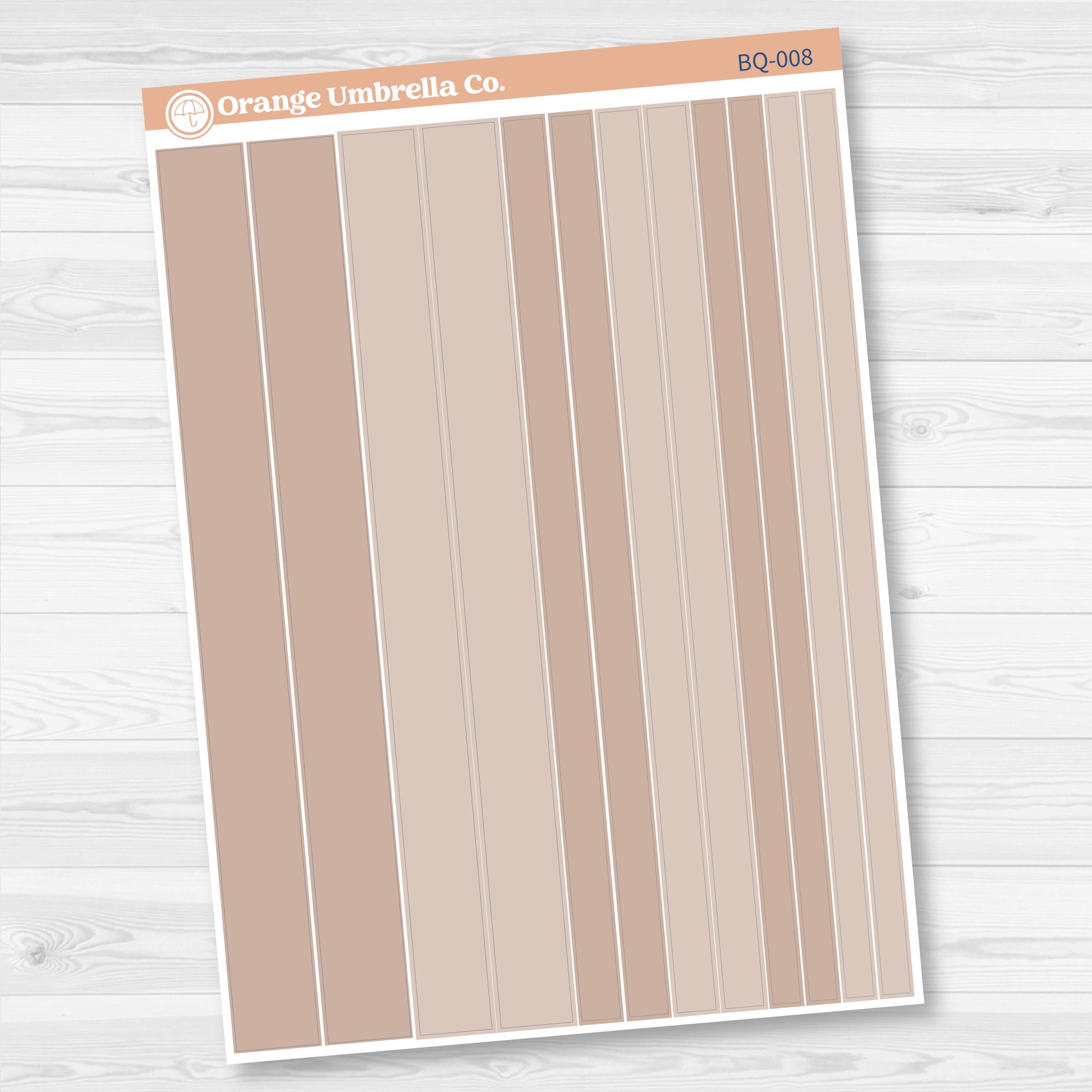 Washi Planner Stickers | Bouquet Jan-Dec | 2025-2026 Colors | BQ-008-BQ-013
