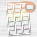 Mixed Half Box Labels Planner Stickers| Bouquet | 2025 & 2026 Colors | BQ-039