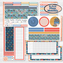 Back to School Kit | 8.5x11 Plum Monthly & Dashboard Planner Kit Stickers | First Day Back | KIT-398-U