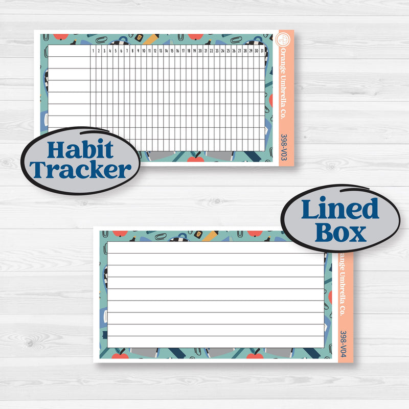 Back to School Kit | A5 Erin Condren Monthly & Dashboard Sticker Kit | 2024-2025 Planners | First Day Back | KIT-398-V