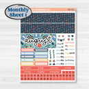 Back to School Kit | Hobonichi Cousin Monthly Planner Kit Stickers | First Day Back | KIT-398-Y