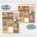 Summer or Fall Floral Kit | Weekly Sticker Kit for Vertical Planners like Erin Condren | Eloise | KIT-399-A