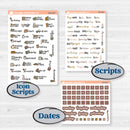 Summer or Fall Floral Kit | Weekly Add-On Planner Kit Stickers | Eloise | KIT-399-B