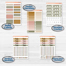 Summer or Fall Floral Kit | Weekly Add-On Labels Planner Kit Stickers | Eloise | KIT-399-C