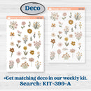 Summer or Fall Floral Kit | Journaling Kit Planner Stickers | Eloise | KIT-399-D