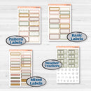 Summer or Fall Floral Kit | Hobonichi Cousin Weekly & Daily Planner Kit Stickers | Eloise | KIT-399-E