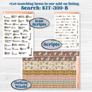 Summer or Fall Floral Kit | Hobonichi Cousin Weekly & Daily Planner Kit Stickers | Eloise | KIT-399-E