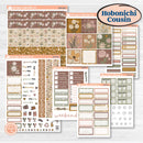 Summer or Fall Floral Kit | Hobonichi Cousin Weekly & Daily Planner Kit Stickers | Eloise | KIT-399-E