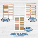 Summer or Fall Floral Kit | A5 Compact Vertical Planner Kit Stickers for Erin Condren | Eloise | KIT-399-G