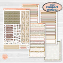 Summer or Fall Floral Kit | 7x9 Compact Vertical Planner Kit Stickers | Eloise | KIT-399-H