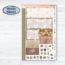 Summer or Fall Floral Kit | Plum Vertical Priorities 7x9 Planner Kit Stickers | Eloise | KIT-399-J