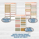 Summer or Fall Floral Kit | A5 Daily Duo Planner Kit Stickers | Eloise | KIT-399-L