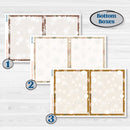 Summer or Fall Floral Kit | 7x9 Erin Condren Daily Duo Planner Kit Stickers | Eloise | KIT-399-M