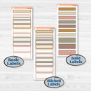 Summer or Fall Floral Kit | A5 Plum Daily Planner Kit Stickers | Eloise | KIT-399-N