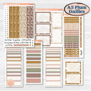 Summer or Fall Floral Kit | A5 Plum Daily Planner Kit Stickers | Eloise | KIT-399-N