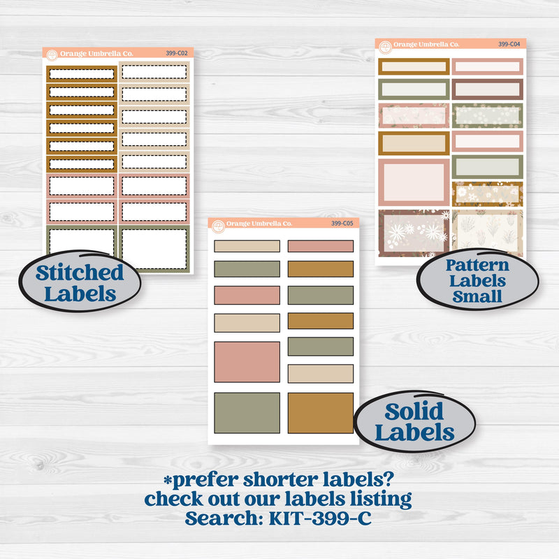 Summer or Fall Floral Kit | 7x9 Plum Daily Planner Kit Stickers | Eloise | KIT-399-P