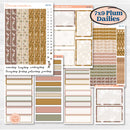 Summer or Fall Floral Kit | 7x9 Plum Daily Planner Kit Stickers | Eloise | KIT-399-P