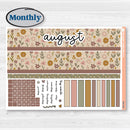 Summer or Fall Floral Kit | Laurel Denise Portrait Planner Kit Stickers | Eloise | KIT-399-R