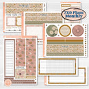 Summer or Fall Floral Kit | 7x9 Plum Monthly & Dashboard Planner Kit Stickers | Eloise | KIT-399-T