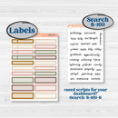 Summer or Fall Floral Kit | 8.5x11 Plum Monthly & Dashboard Planner Kit Stickers | Eloise | KIT-399-U