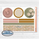 Summer or Fall Floral Kit | 8.5x11 Plum Monthly & Dashboard Planner Kit Stickers | Eloise | KIT-399-U