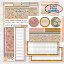 Summer or Fall Floral Kit | 8.5x11 Plum Monthly & Dashboard Planner Kit Stickers | Eloise | KIT-399-U