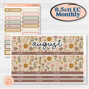 Summer or Fall Floral Kit | 8.5 x 11 Erin Condren Monthly Planner Kit Stickers | Eloise | KIT-399-X