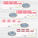 Flamingos Kit | Weekly Sticker Kit for Vertical Planners like Erin Condren | Flamboyance | KIT-400-A