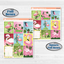 Flamingos Kit | Weekly Sticker Kit for Vertical Planners like Erin Condren | Flamboyance | KIT-400-A