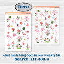 Flamingos Kit | Freestyle Kit Any Planner Kit Stickers | Flamboyance | KIT-400-K