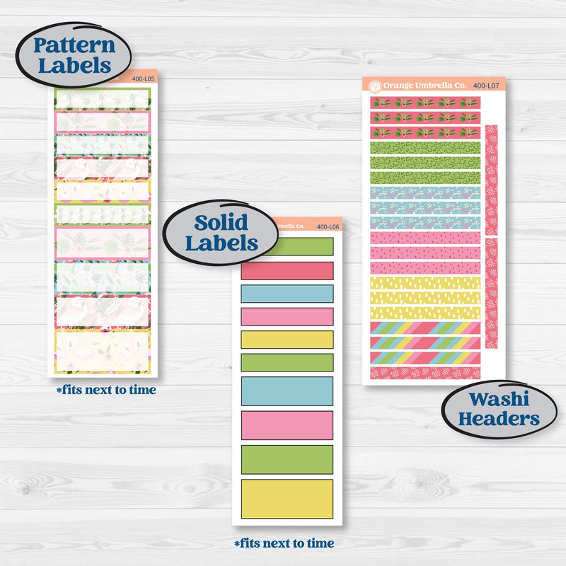 Flamingos Kit | A5 Daily Duo Planner Kit Stickers | Flamboyance | KIT-400-L