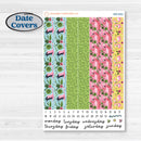 Flamingos Kit | 7x9 Erin Condren Daily Duo Planner Kit Stickers | Flamboyance | KIT-400-M
