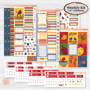 Summer or Autumn Bird Kit | Weekly Sticker Kit for Vertical Planners like Erin Condren | Whimsical Birds | KIT-401-A