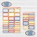 Summer or Autumn Bird Kit | Weekly Add-On Labels Planner Kit Stickers | Whimsical Birds | KIT-401-C